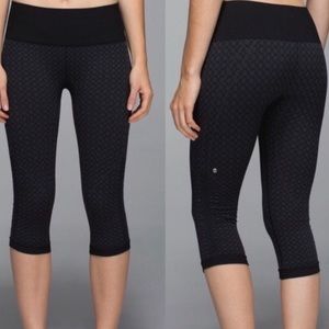 lululemon athletica Black Patterned Leggings
